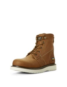 Golden Grizzly Ariat Rebar Wedge 6' Work Boot | LJX826413